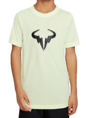 Детская теннисная футболка Nike Rafa Training T-Shirt - barely volt/black