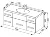 Aquanet 156361 Компл.6 - Шкаф навесн. Данте 25 (156361)