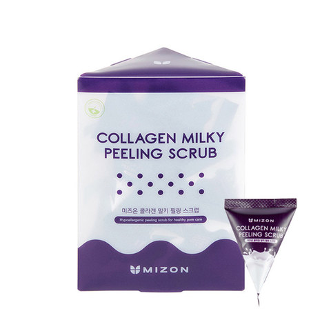 Mizon Collagen Milky Peeling Scrub пилинг-скраб молочный с коллагеном