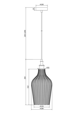 Подвесной светильник Maytoni Festa P033PL-01CH