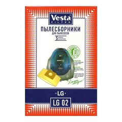 Мешок для пылесоса Vesta filter, LG 02, бумажный, 5 шт