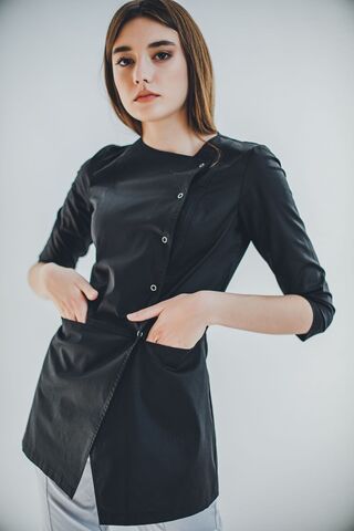 Блуза женская м272 toray стретч черный55