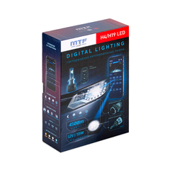 Светодиодные лампы MTF LIGHT серии DIGITAL LIGHTING Н4/Н19, 12V, 55W, 4500lm, 3000-7000K, управление со смартфона, аналоговое и пульт ДУ, к-кт.