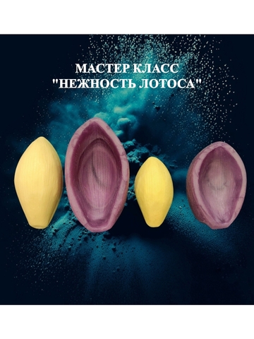 Молд пластиковый+вайнер силиконовый лепестки лотоса 2шт