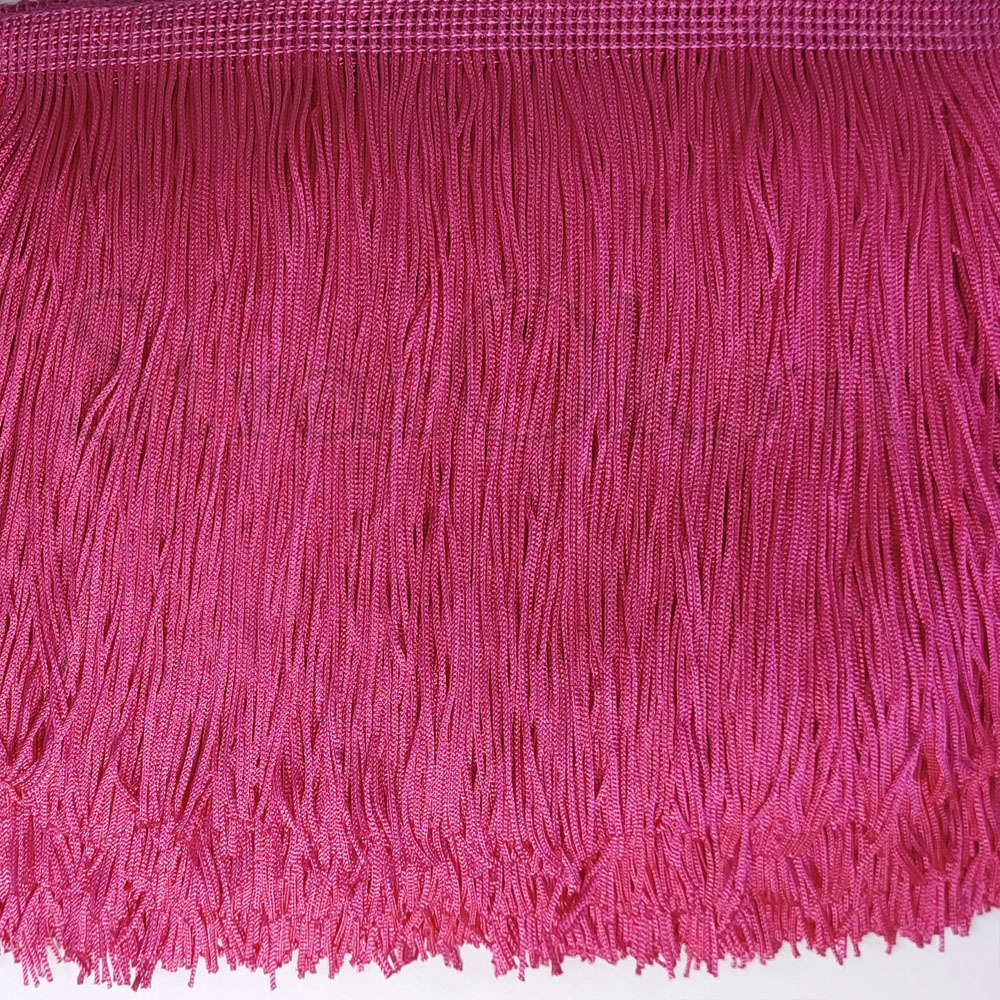 Бахрома для бальных платьев 15см х 9м -16 (ярко-розовый)
