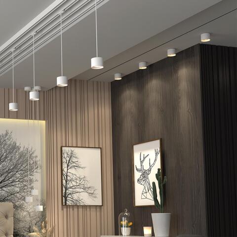 358651 OVER NT21 146 белый Накладной светодиодный светильник IP20 LED 4000К 12W 220V PATERA