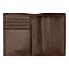Визитница складная кожаная HB Classic Smooth Brown