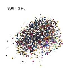 Стразы разноцветные Crystal Swarovski SS3 (1.3 мм)