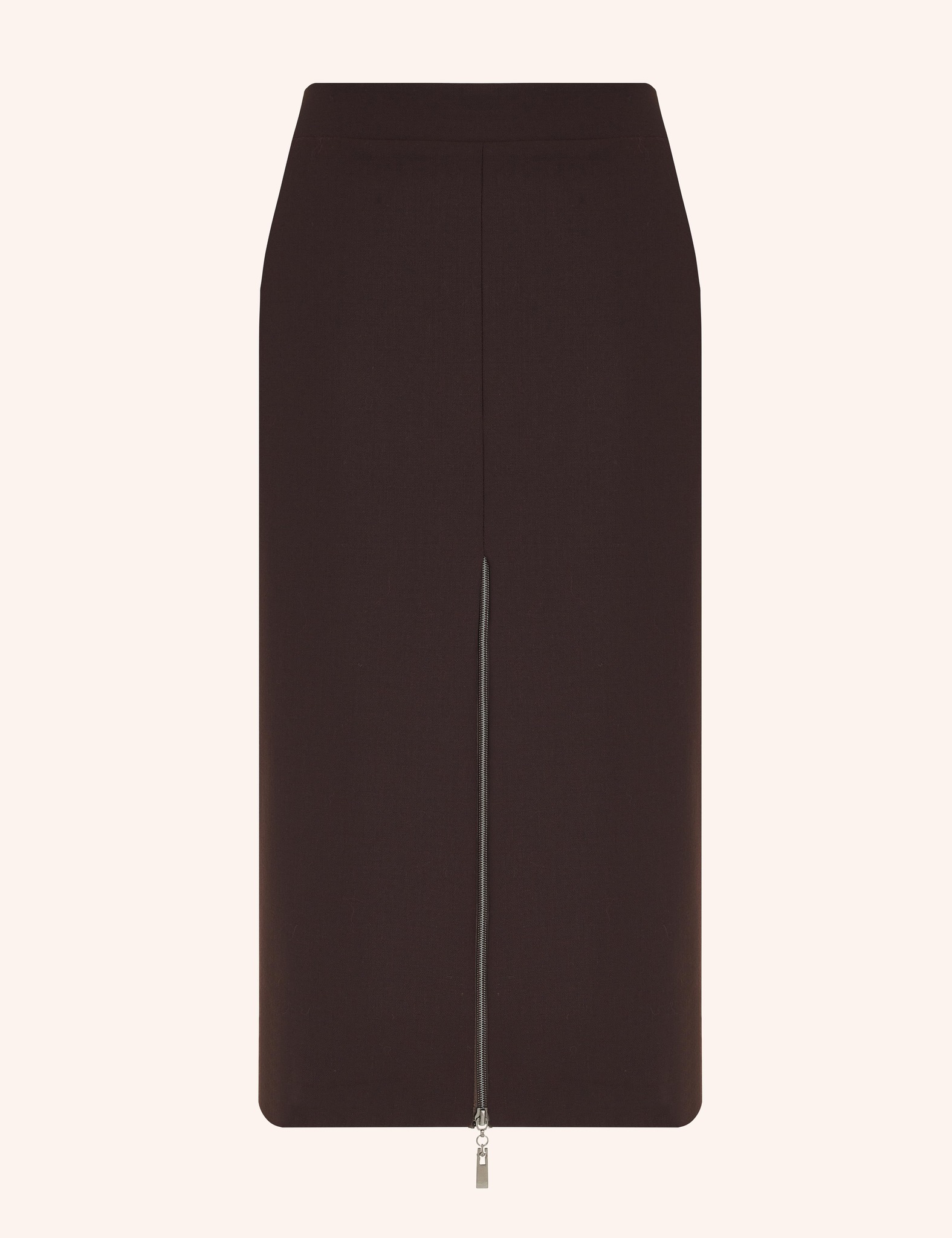 Юбка на молнии коричневая шерсть – купить за 8 200 ₽ | CLASSY brand