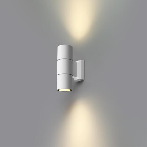 Уличный настенный светильник Novotech 370987 STREET NT25 000 белый IP65 GU10 2*50W 100-240V LANDSCAPE