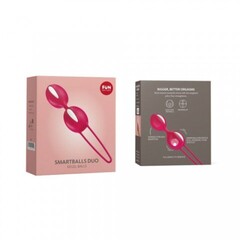 Вагинальные шарики Fun factory SMARTBALLS DUO, красно-белые