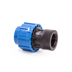 Муфта компрессионная для ПНД труб Lammin, внутренняя резьба, 25 x 1/2"