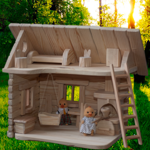 Мебель в кукольный домик из дерева