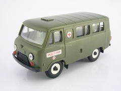 UAZ-3962 bus Medical Service plastic khaki Agat Mossar Tantal 1:43