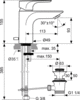 Ideal Standard A5449AA СНЯТ IS     A5449AA Strada Смеситель для раковины 93 мм, HWTC, 13,5 л/мин, со сливным гарнитуром