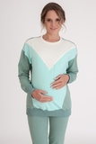 Спортивный костюм для беременных и кормящих 11505 ментоловый