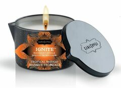 Массажная свеча Ignite Tropical Mango с ароматом манго - 170 гр. - 