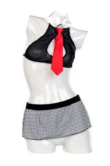 Надувная секс-кукла с реалистичной головой в костюме учительницы - 