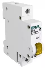 18008 ЛС101-1Р-YEL-LED_лампа сигнальнаяDEKraft