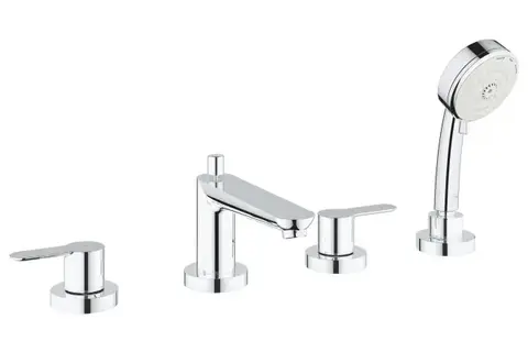 GROHE BauEdge 2512000A Смеситель для ванны на 4 отверстия, на край ванны, хром
