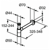 Сифон G1 1/4" для умывальника Ideal Standard T4441XG