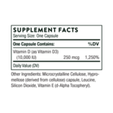 Витамин Д3 10000 МЕ, Vitamin D-10000 IU, Thorne Research, 60 капсул 4