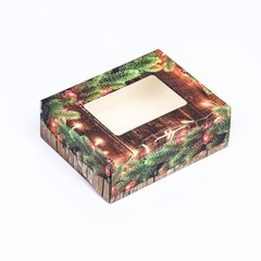 Коробка Новогодняя складн. 10х8х3см