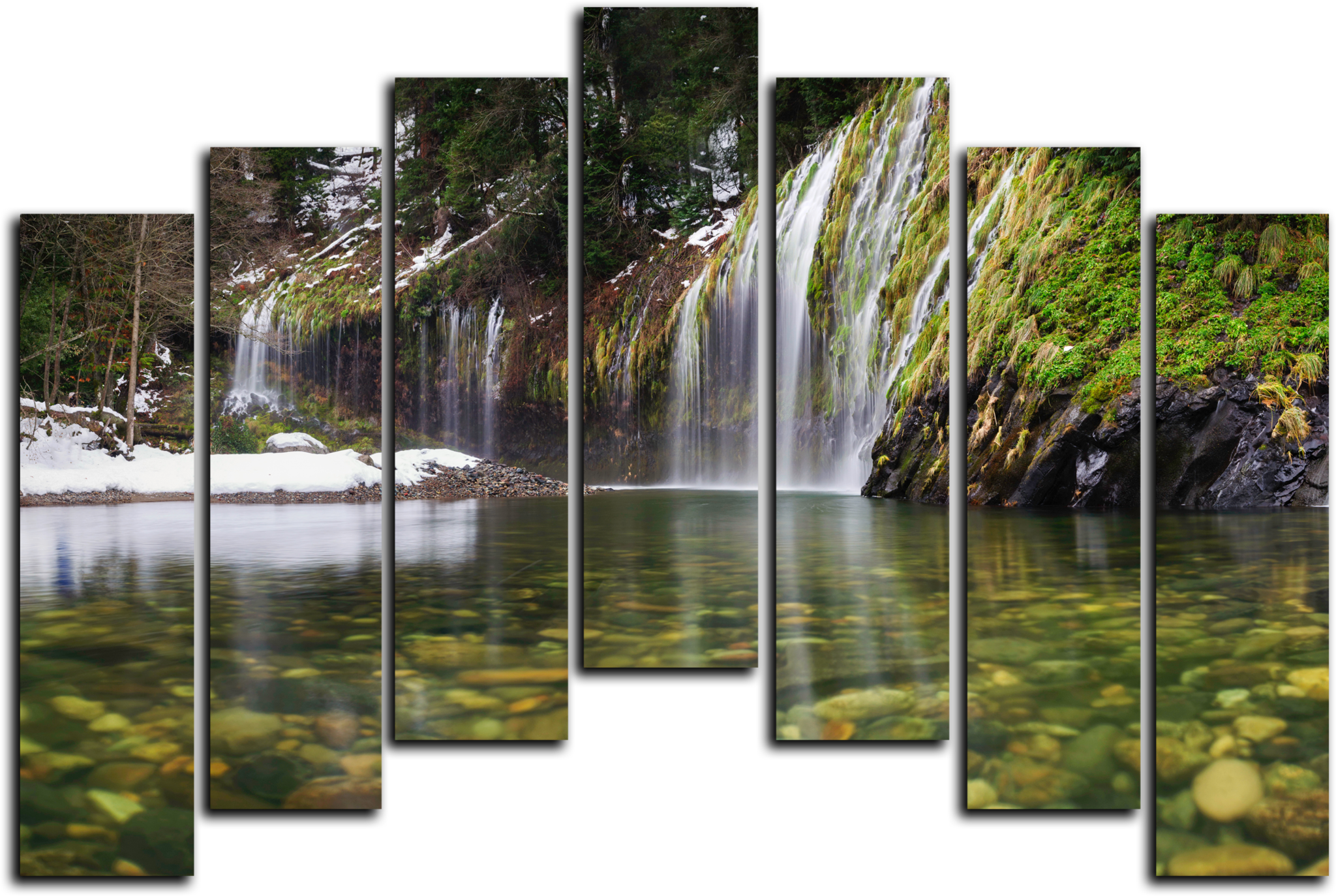 Природа Модульная картина "Весенний водопад" М249.png