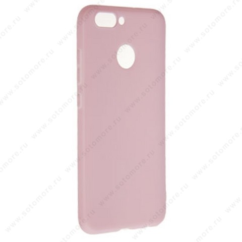Накладка силиконовая Soft Touch ультра-тонкая для Huawei Nova 2 розовый
