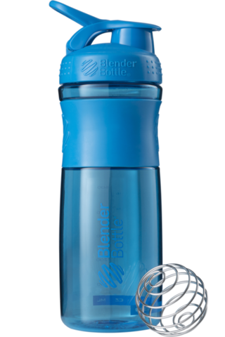 Картинка шейкер Blender Bottle SportMixer 828 бирюзовый - 1