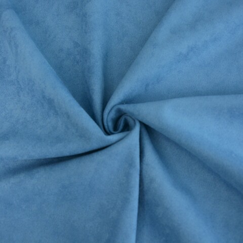 Искусственная замша, двухсторонняя, Soft, цвет: васильково голубой, 50х140 см
