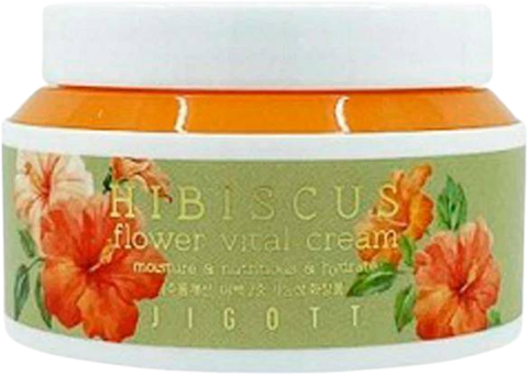 Jigott Cream Крем для лица с экстрактом гибискуса Jigott Hibiscus Flower Vital Cream