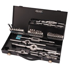 Набор метчиков и плашек M3 -M12 HSS-G 45пр Volkel 49101