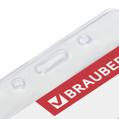 Бейдж-карман вертикальный (90х60 мм) без держателя BRAUBERG (48 штук в упаковке)
