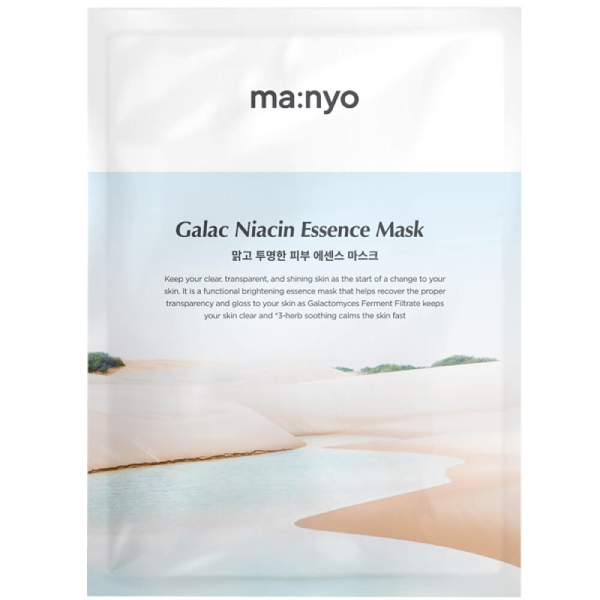 Тканевая маска для сияния кожи MANYO Galac Niacin Essence Mask, 30 мл