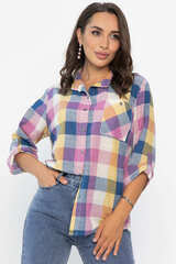 Рубашка Аланта НЬЮ (желто-розовая) Б14037-18М LT Collection