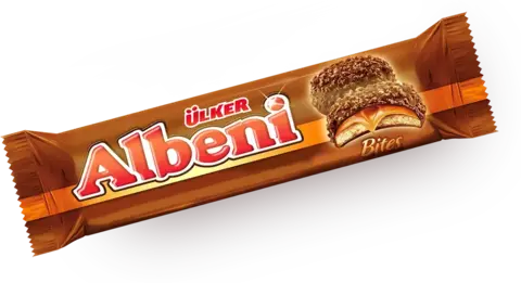 TR | АЛЬБЕНИ  Байтес72 гр  печенье в карамельно-молочном шоколаде
