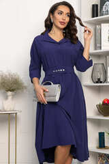 Платье с поясом Доминанта НЬЮ (чернильно-синий) П14343-16М LT Collection