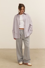 Рубашка 07, фиолетовая