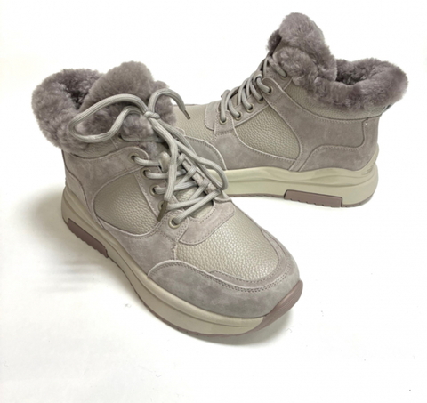 Эвита ботинки зимние шерсть серый 36-41   EV35108-01-24ANS
