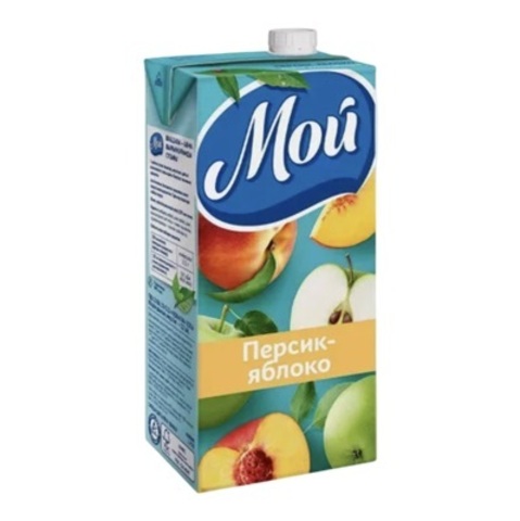 Напиток МОЙ персик-яблоко 1,93л