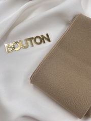 Подвяз трикотажный светло-коричневый (кофейный) 0,9 м, ширина 7 см