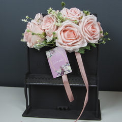 Мини-открытка, Для тебя, Цветы и золотые грани, 5*7 см, 10 шт.