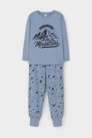 пижама  для мальчика  К 1606/голубой туман,быстрее ветра