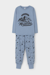 пижама  для мальчика  К 1606/голубой туман,быстрее ветра