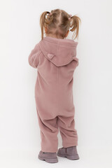 комбинезон  для девочки  ФЛ 60007/серая пудра