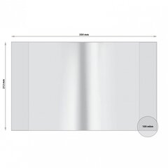 
          Обложка 212*350мм, для тетрадей и дневников, Alingar, с прозрачным клапаном, ПВХ, 100 мкм