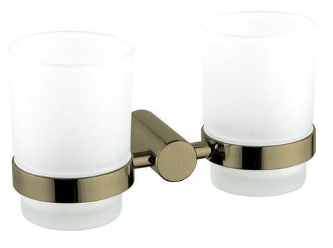 Подстаканник двойной HAIBA HB8408-4 бронза