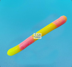 Форелевая силиконовая приманка COOL PLACE BUK FLOATING STRETCH цвет ТУТТИ-ФРУТТИ ( плавающая/ тянущаяся ) 65 мм/ 7 шт в банке.