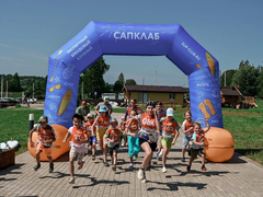 Надувная арка Трапеция на опорах